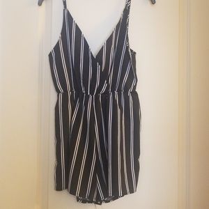 Striped romper